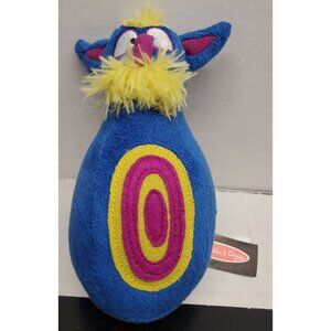 Blue Plush Monster Toy With Yellow Hair By Melissa & Doug For Kids